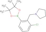 3-Chloro-2-(pyrrolidinomethyl)phenylboronic acid, pinacol ester