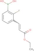 E-3-(2-Ethoxycarbonylvinyl)-2-fluorophenylboronic acid