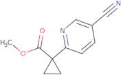 Methyl 1-(5-cyanopyridin-2-yl)cyclopropane-1-carboxylate