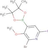 2-Bromo-6-iodo-3-methoxy-4-(4,4,5,5-tetramethyl-1,3,2-dioxaborolan-2-yl)pyridine