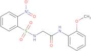 N-(2-Methoxyphenyl)-2-[(2-nitrophenyl)sulfonylamino]acetamide