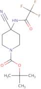 tert-butyl 4-cyano-4-(2,2,2-trifluoroacetamido)piperidine-1-carboxylate