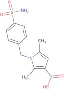 2,5-Dimethyl-1-[(4-sulfamoylphenyl)methyl]-1H-pyrrole-3-carboxylic acid