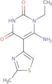 6-Amino-1-ethyl-5-(2-methyl-1,3-thiazol-4-yl)-1,2,3,4-tetrahydropyrimidine-2,4-dione