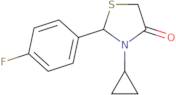 3-Cyclopropyl-2-(4-fluorophenyl)-1,3-thiazolidin-4-one