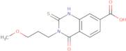 3-(3-Methoxypropyl)-4-oxo-2-sulfanyl-3,4-dihydroquinazoline-7-carboxylic acid