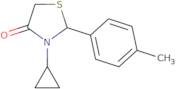 3-Cyclopropyl-2-(4-methylphenyl)-1,3-thiazolidin-4-one