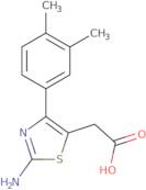 2-[2-Amino-4-(3,4-dimethylphenyl)-1,3-thiazol-5-yl]acetic acid