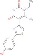 6-Amino-1-ethyl-5-[2-(4-hydroxyphenyl)-1,3-thiazol-4-yl]-1,2,3,4-tetrahydropyrimidine-2,4-dione