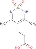 3-(3,5-Dimethyl-1,1-dioxo-2H-1,2,6-thiadiazin-4-yl)propanoic acid