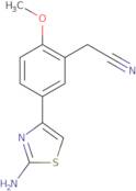 2-[5-(2-Amino-1,3-thiazol-4-yl)-2-methoxyphenyl]acetonitrile