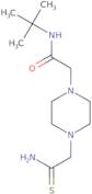 N-tert-Butyl-2-[4-(carbamothioylmethyl)piperazin-1-yl]acetamide