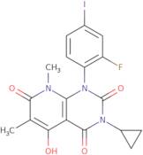 3-Cyclopropyl-1-(2-fluoro-4-iodophenyl)-5-hydroxy-6,8-dimethylpyrido[2,3-d]pyrimidine-2,4,7(1H,3...