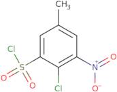 2-Chloro-5-methyl-3-nitrobenzene-1-sulfonyl chloride