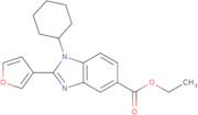 Ethyl 1-cyclohexyl-2-(furan-3-yl)-1H-benzo[D]imidazole-5-carboxylate