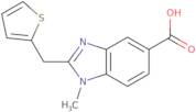 1-Methyl-2-(thiophen-2-ylmethyl)-1H-1,3-benzodiazole-5-carboxylic acid