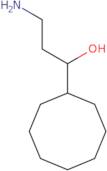 3-Amino-1-cyclooctylpropan-1-ol