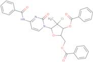 (2R,3R,4R,5R)-5-(4-benzamido-2-oxopyrimidin-1(2H)-yl)-2-((benzoyloxy)methyl)-4-chloro-4-methylte...