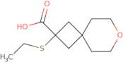 2-(Ethylsulfanyl)-7-oxaspiro[3.5]nonane-2-carboxylic acid