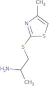 2-[(2-Aminopropyl)sulfanyl]-4-methyl-1,3-thiazole