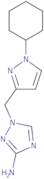 1-[(1-Cyclohexyl-1H-pyrazol-3-yl)methyl]-1H-1,2,4-triazol-3-amine