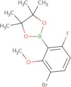 2-(3-Bromo-6-fluoro-2-methoxyphenyl)-4,4,5,5-tetramethyl-1,3,2-dioxaborolane