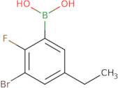 3-Bromo-5-ethyl-2-fluorophenylboronic acid