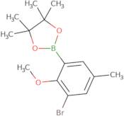 2-(3-Bromo-2-methoxy-5-methylphenyl)-4,4,5,5-tetramethyl-1,3,2-dioxaborolane