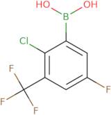 [2-Chloro-5-fluoro-3-(trifluoromethyl)phenyl]boronic acid