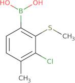 3-Chloro-4-methyl-2-(methylthio)phenylboronic acid