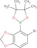 2-(5-Bromo-1,3-benzodioxol-4-yl)-4,4,5,5-tetramethyl-1,3,2-dioxaborolane