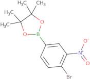 4-Bromo-3-nitrophenylboronic acid, pinacol ester