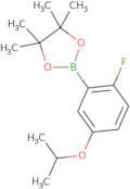 2-(2-Fluoro-5-propan-2-yloxyphenyl)-4,4,5,5-tetramethyl-1,3,2-dioxaborolane