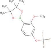 2-[2-Methoxy-4-(trifluoromethoxy)phenyl]-4,4,5,5-tetramethyl-1,3,2-dioxaborolane