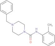 N-(2-methylphenyl)(4-benzylpiperazinyl)formamide