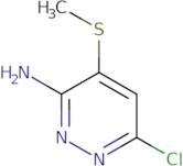 3-Pyridazinamine, 6-chloro-4-(methylthio)