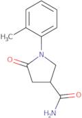 1-(2-Methylphenyl)-5-oxopyrrolidine-3-carboxamide