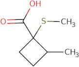 2-Methyl-1-(methylsulfanyl)cyclobutane-1-carboxylic acid