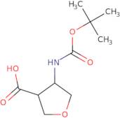 4-{[(tert-Butoxy)carbonyl]amino}oxolane-3-carboxylic acid