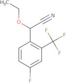 2-Ethoxy-2-[4-fluoro-2-(trifluoromethyl)phenyl]acetonitrile