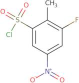 3-Fluoro-2-methyl-5-nitrobenzene-1-sulfonyl chloride