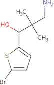 3-Amino-1-(5-bromothiophen-2-yl)-2,2-dimethylpropan-1-ol