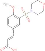 (2E)-3-[4-Methoxy-3-(morpholine-4-sulfonyl)phenyl]prop-2-enoic acid