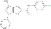 N-(4-Chlorophenyl)-3-methyl-1-phenyl-1H-thieno[2,3-c]pyrazole-5-carboxamide