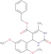 Benzyl 4-(2,5-dimethoxyphenyl)-6-methyl-2-oxo-1,2,3,4-tetrahydropyrimidine-5-carboxylate