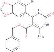 Benzyl 4-(6-bromo-1,3-benzodioxol-5-yl)-6-methyl-2-oxo-1,2,3,4-tetrahydropyrimidine-5-carboxylate