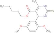 Pentyl 4-(2,5-dimethoxyphenyl)-6-methyl-2-thioxo-1,2,3,4-tetrahydropyrimidine-5-carboxylate