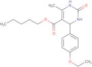 Pentyl 4-(4-ethoxyphenyl)-6-methyl-2-oxo-1,2,3,4-tetrahydropyrimidine-5-carboxylate