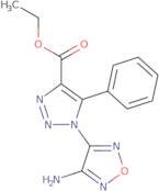 1-(4-Amino-furazan-3-yl)-5-phenyl-1H-[1,2,3]triazole-4-carboxylic acid ethyl ester