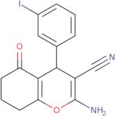 2-Amino-4-(3-iodophenyl)-5-oxo-5,6,7,8-tetrahydro-4H-chromene-3-carbonitrile